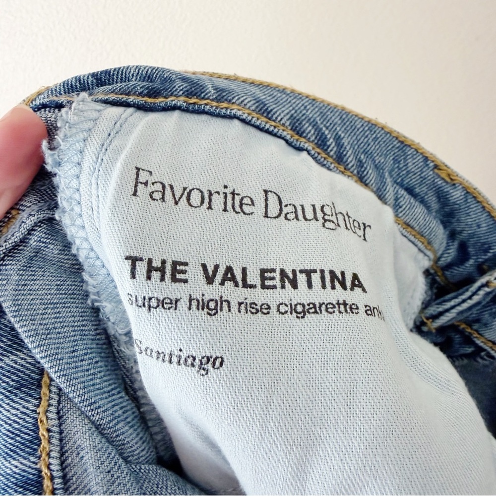 Favorite Daughter | Valentina Super High Rise Cigarette Ankle Jeans Santiago 28 - Picture 6 of 7